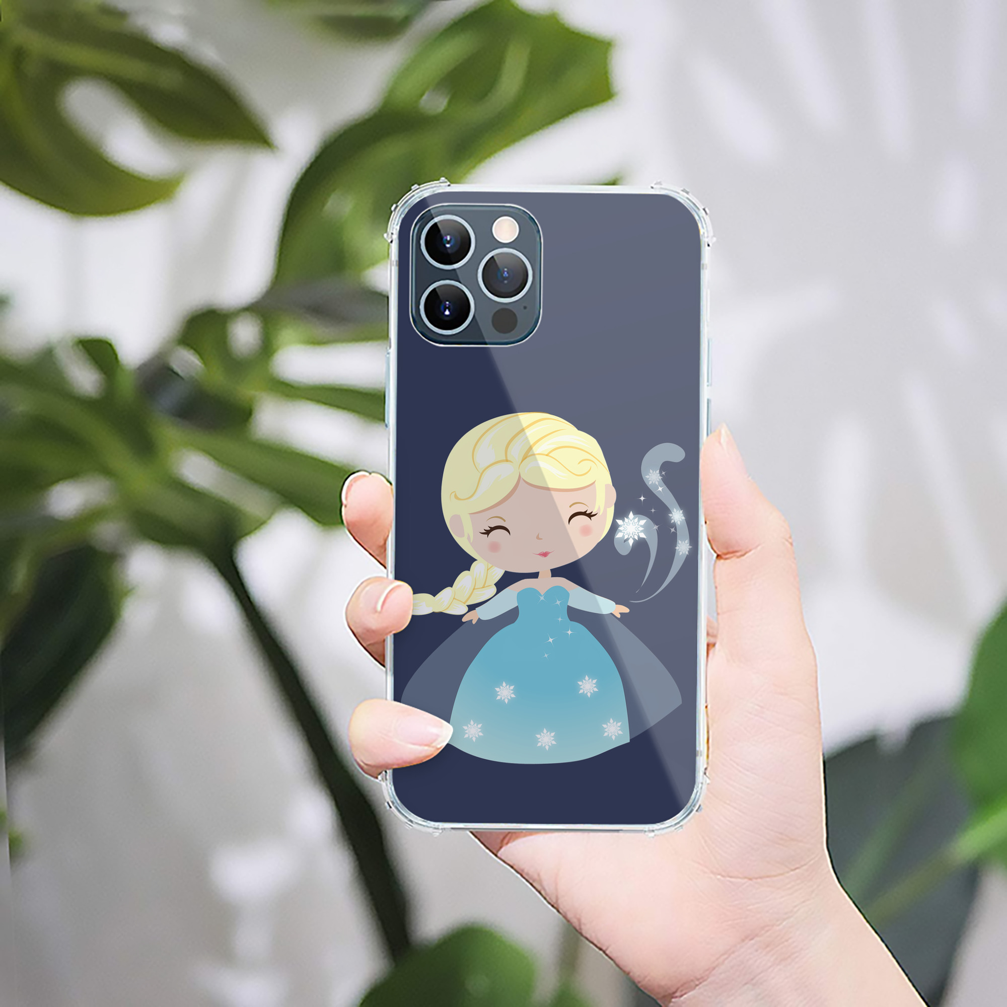 （画像用） アナと雪の女王 アンナ エルサ Frozen Anna Elsa 【iPhone 12シリーズ対応】透明スマホケース（クリアソフトケース）